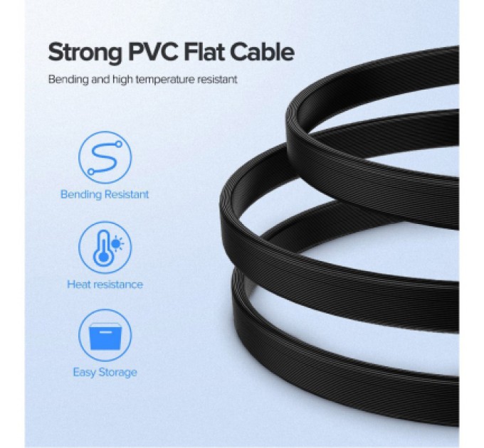 Ugreen Кабель для передачі даних SATA 3 Data Cable 0.5m 90° corner US217 Black Ugreen (30797)