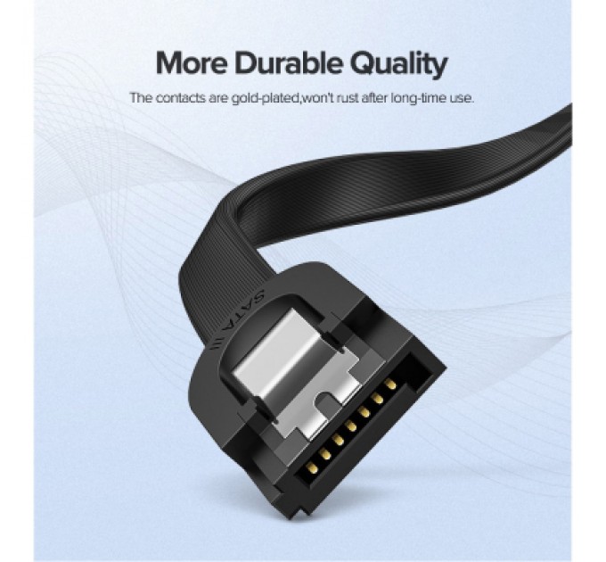 Ugreen Кабель для передачі даних SATA 3 Data Cable 0.5m US217 Black Ugreen (30796)