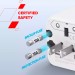 Canyon Перехідник Canyon Travel Adapter OnTour One EU/UK/US/AUS White (CNS-TA1005W)