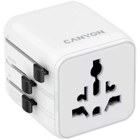 Перехідник Canyon Travel Adapter OnTour One EU/UK/US/AUS White (CNS-TA1005W)