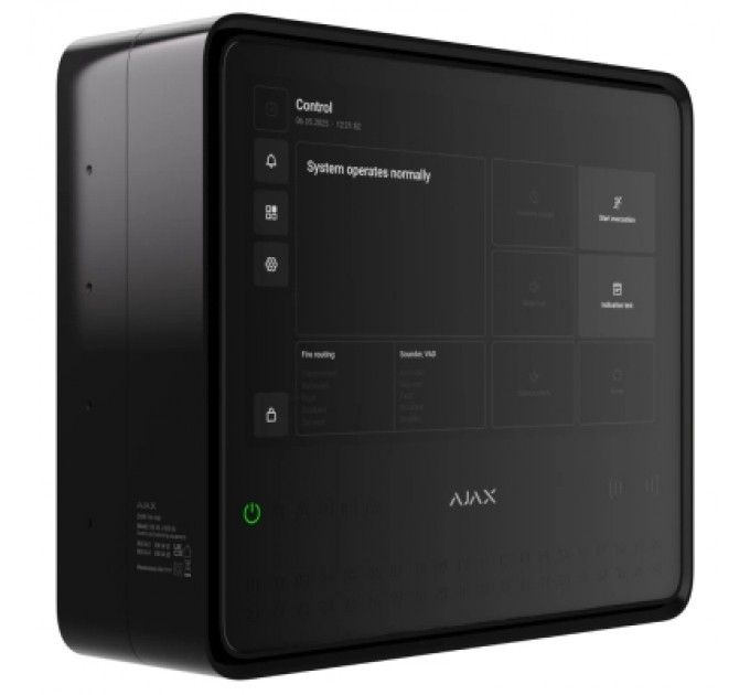 Ajax Модуль управління розумним будинком Ajax EN54 Fire Hub black