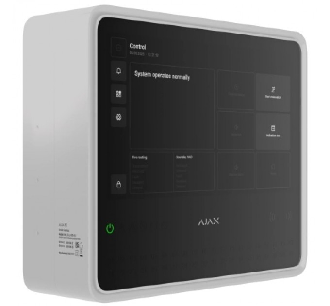 Ajax Модуль управління розумним будинком Ajax EN54 Fire Hub white