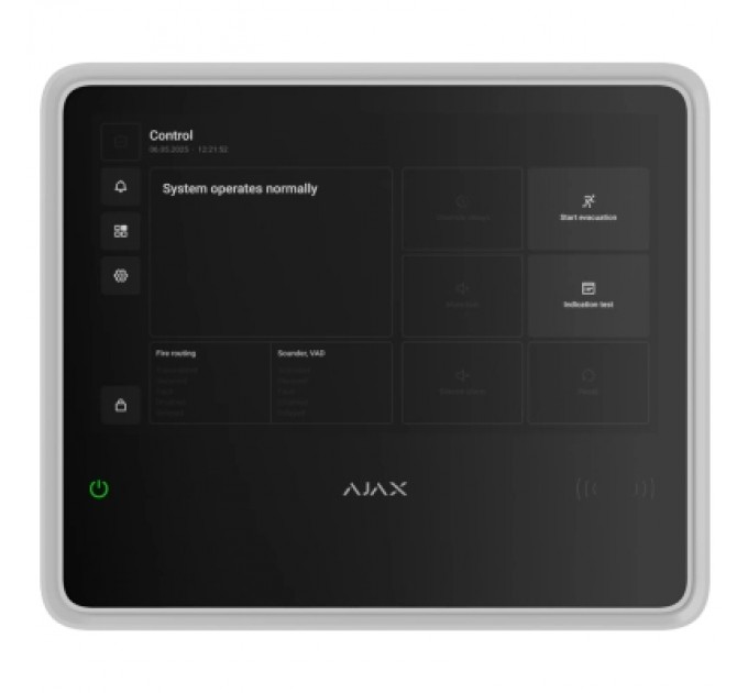 Ajax Модуль управління розумним будинком Ajax EN54 Fire Hub white