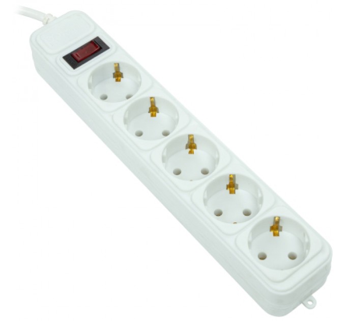 PowerPlant Мережевий фільтр живлення PowerPlant 7м, 5 розеток, євро, 100% мідь (JY-1056/7B) (EX610594)