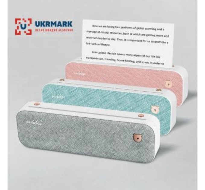 UKRMARK Принтер чеків UKRMARK A40PK А4, Bluetooth, USB, рожевий (900798)