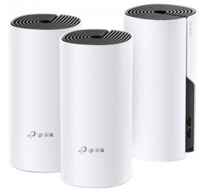 Точка доступу Wi-Fi TP-Link DECO E4 3 pcs AC1200, 2xFE LAN/WAN, MESH, MU-MIMO, Beamformi (DECO-E4-3-PACK)