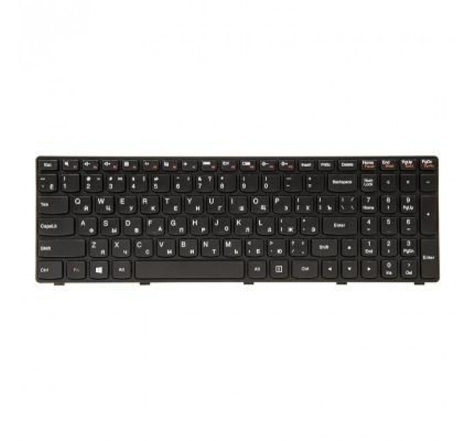 Клавіатура ноутбука PowerPlant Lenovo IdeaPad G500, G505 черный, черный фрейм (KB311552)