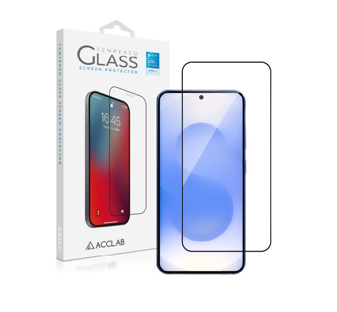 ACCLAB Захисне скло ACCLAB Full Glue для Samsung Galaxy S25 SM-S931 Black (1283126609770)