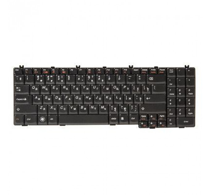 Клавіатура ноутбука PowerPlant Lenovo IdeaPad G550, G555 черный, черный фрейм (KB311040)