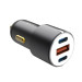 XO Зарядний пристрій XO CC45 1 USB QC 3.0 + 2 Type-C PD (60W) Black (XO-CC45-BK)
