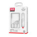 XO Зарядний пристрій XO L97 (1Type-C/1USB/2.4A) + USB - MicroUSB White (XO-L97-MC)