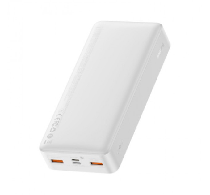 Baseus Батарея універсальна Baseus Bipow 20000mAh, Input(microUSB,Type-C), Output(2хUSB,Type-C), White (PPBD20K)