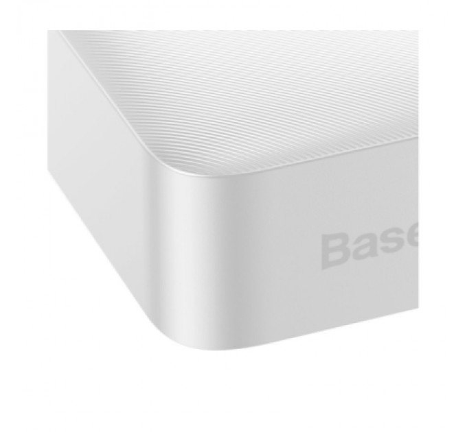 Baseus Батарея універсальна Baseus Bipow 20000mAh, Input(microUSB,Type-C), Output(2хUSB,Type-C), White (PPBD20K)