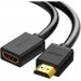 Ugreen Кабель мультимедійний HDMI M to HDMI F 1.0m HD107 black Ugreen (10141)