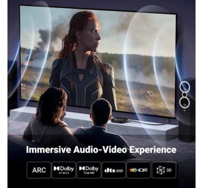 Ugreen Кабель мультимедійний HDMI M to HDMI M 3.0m V2.0 4K60Hz HD153 black Ugreen (25300)