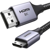 Кабель мультимедійний HDMI M to HDMI mini M 1.0m 8K HD163 black Ugreen (15514)