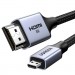 Ugreen Кабель мультимедійний HDMI M to HDMI micro M 2.0m V2.1 8K60Hz HD164 black Ugreen (15517)