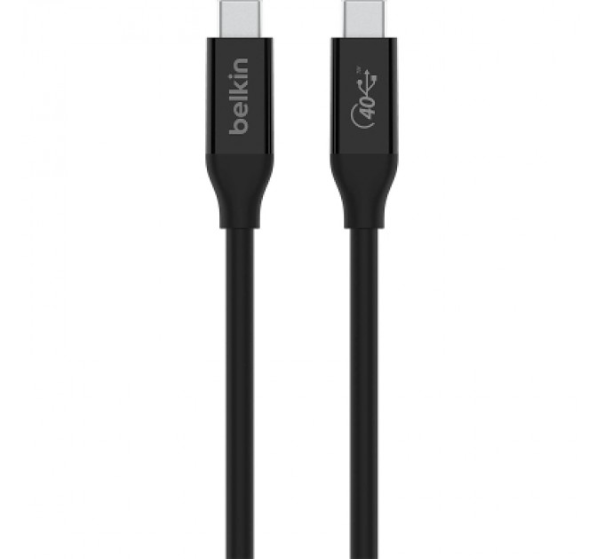 Belkin Дата кабель USB-C to USB-C 0.8m USB4 40Gbps 100W Black Belkin (INZ001BT0.8MBK)