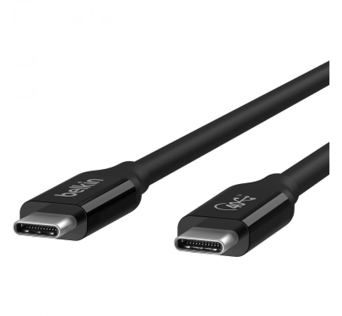 Belkin Дата кабель USB-C to USB-C 0.8m USB4 40Gbps 100W Black Belkin (INZ001BT0.8MBK)