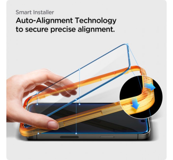 Spigen Скло захисне Spigen Apple Iphone 14 Pro Max Glas tR Align Master FC (2 Pack), Blac (AGL05204)