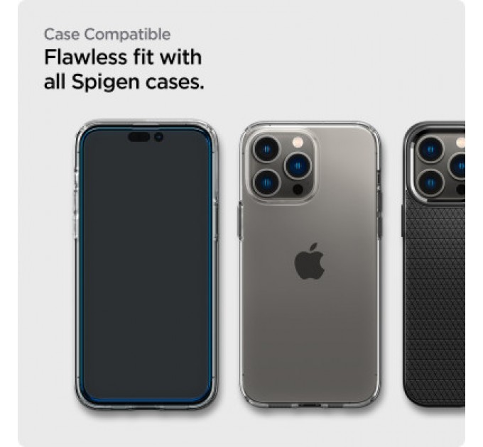 Spigen Скло захисне Spigen Apple Iphone 14 Pro Max Glas tR Align Master FC (2 Pack), Blac (AGL05204)