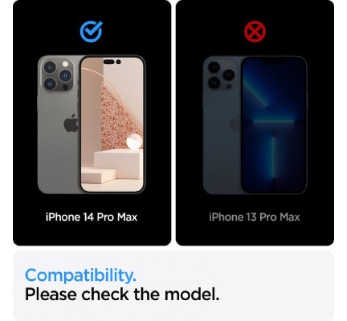 Spigen Скло захисне Spigen Apple Iphone 14 Pro Max Glas tR Align Master FC (2 Pack), Blac (AGL05204)