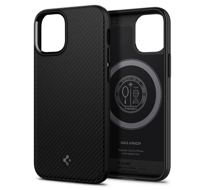 Spigen Чохол-накладка Spigen Mag Armor для Apple iPhone 12 Mini Black (ACS01866)