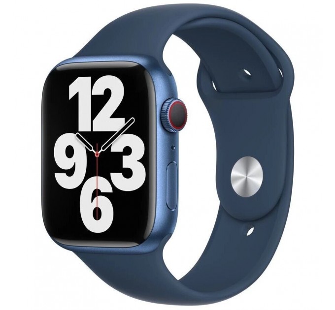 Apple Ремінець Apple Sport Band для Apple Watch 45mm Abyss Blue (MKUW3)