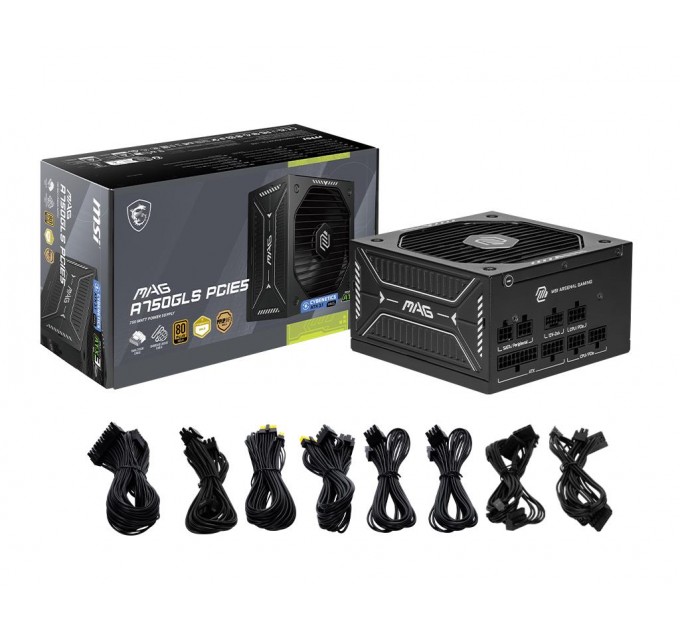 MSI Блок живлення ATX 750W MAG A750GLS PCIE5 MSI