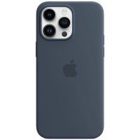 Чохол-накладка Apple Silicone Case with MagSafe для Apple iPhone 14 Pro Max Storm Blue (MPTQ3)