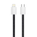 ColorWay Кабель ColorWay USB Type-C - Lightning (M/M), (braided cotton) (PD Fast Charging 27W), 2 м, Black (CW-CBPDCL068-BK)