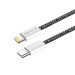 ColorWay Кабель ColorWay USB Type-C - Lightning (M/M), (braided cotton) (PD Fast Charging 27W), 2 м, Black (CW-CBPDCL068-BK)