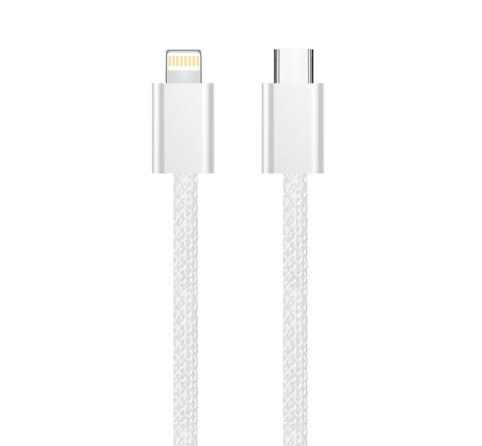ColorWay Кабель ColorWay USB Type-C - Lightning (M/M), (braided cotton) (PD Fast Charging 27W), 2 м, Gray (CW-CBPDCL068-GR)