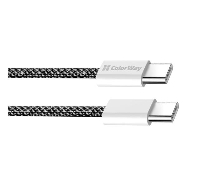 ColorWay Кабель ColorWay USB Type-C - USB Type-C (M/M), 3.0 А, 2 м, Black (CW-CBPDCC068-BK)