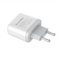 ColorWay Мережевий зарядний пристрій ColorWay Power Delivery Port PPS USB (Type-C PD + Type-C PD) (40W) White (CW-CHS048PD-WT)