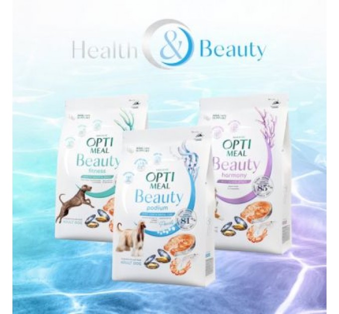Optimeal Сухий корм для собак Optimeal Beauty Podium беззерновий на основі морепродуктів 1.5 кг (4820215366830)