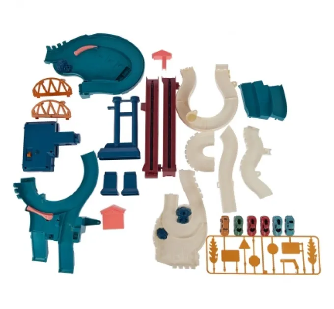 ZIPP Toys Ігровий набір ZIPP Toys Dino автотрек-серпантин електричний, 6 машинок (5501A)