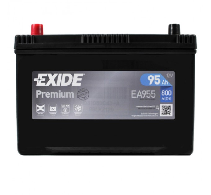 EXIDE Акумулятор автомобільний EXIDE PREMIUM 95A (EA955)