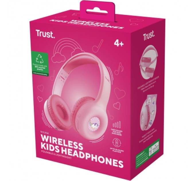 Trust Навушники Trust Nouna Kids Wireless Pink (25274)