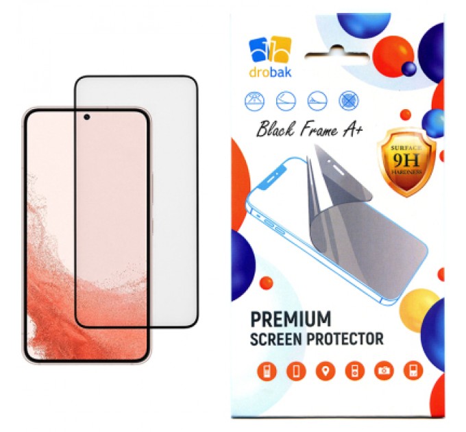 Drobak Скло захисне Drobak Xiaomi Redmi Note 11 Pro Black Frame A+ (616177)