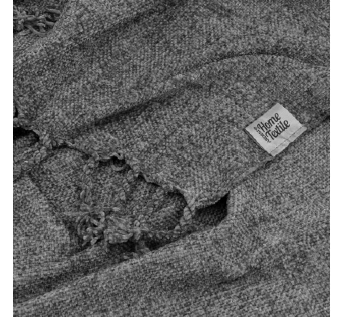Ardesto Плед Ardesto Chenille 140х190см, 100% поліестер, сірий темний (ART0203CH)