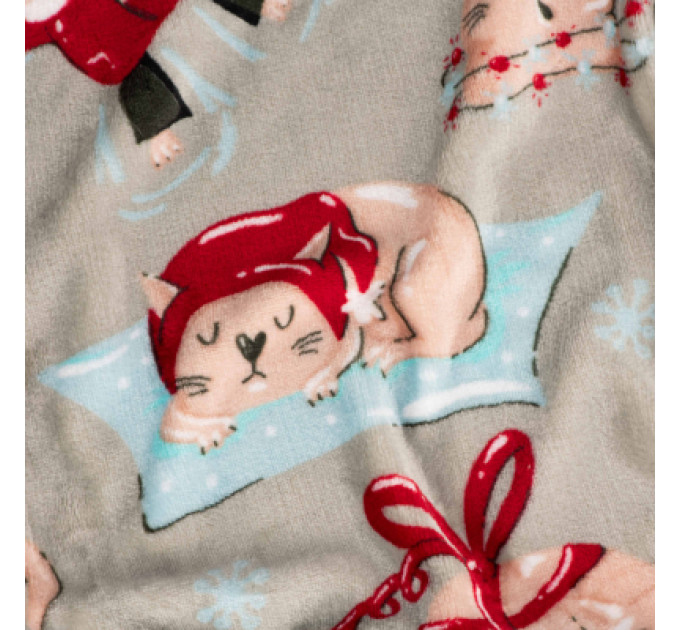 Ardesto Плед Ardesto Christmas Flannel 160х200см, 100% поліестер, різдвяні котики (ART0120PB)