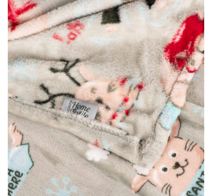 Ardesto Плед Ardesto Christmas Flannel 160х200см, 100% поліестер, різдвяні котики (ART0120PB)