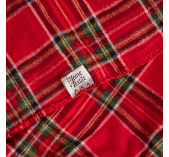 Ardesto Плед Ardesto Christmas Fleece 130x160см, 100% поліестер, клітинка, червоний (ART0717PB)