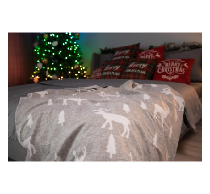 Ardesto Плед Ardesto Christmas Fleece 130x160см, 100% поліестер, олені (ART0716PB)