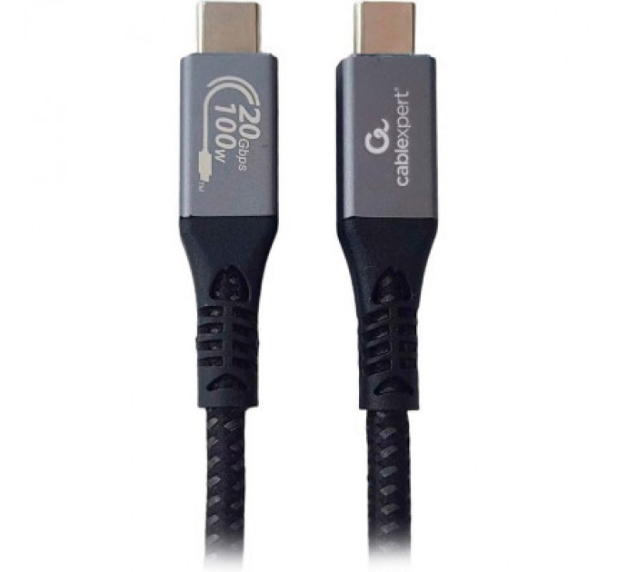 Cablexpert Дата кабель USB-C to USB-C 0.5m USB3.2 Gen2*2 20Gbps/100W(20V5A)/4K60Hz Cablexpert (CCBP-USB3-CMCM100-0.5M)