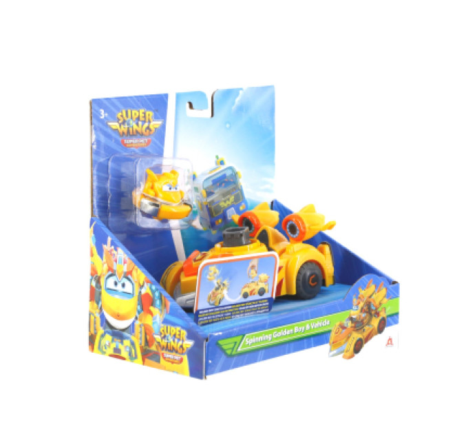 Super Wings Ігровий набір Super Wings Spinning Vehicle Золотий Хлопчик (Golden Boy) (EU770331)
