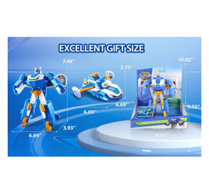 Super Wings Трансформер Super Wings Міні Повітряна База Робот (EU760288)