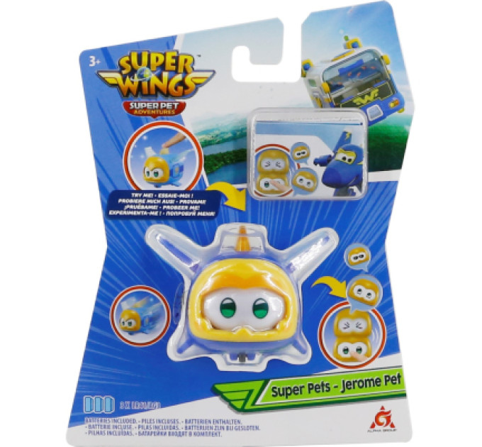 Super Wings Фігурка Super Wings Super Pet Джером улюбленець (Jerome pet), світло (EU770413)