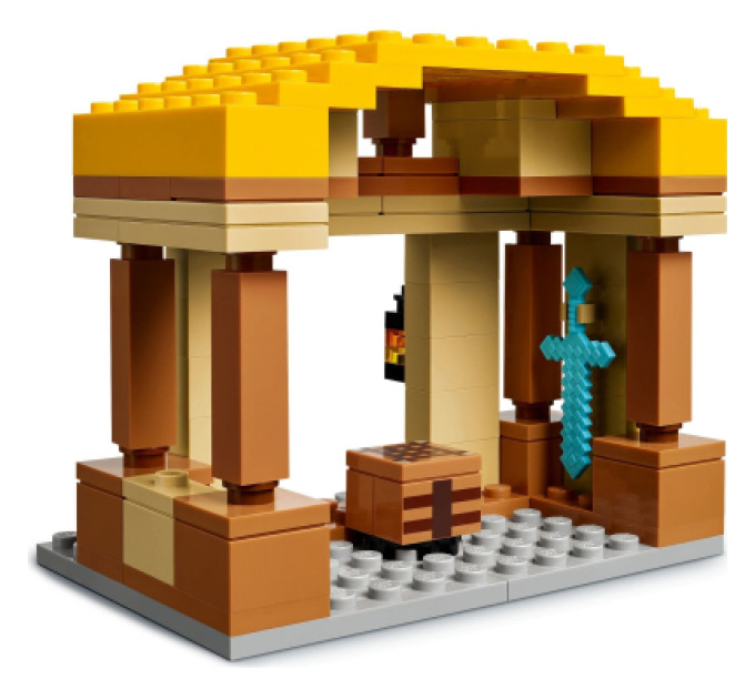 LEGO Конструктор LEGO Minecraft Напад на село з повітряною кулею Ґаст (21273)